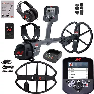 Minelab CTX 3030 Underwater Detector Holiday Bundle With 17  DD Smart Coil • $1999