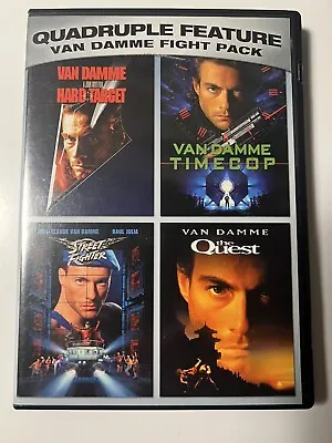 Van Damme Action Pack  (DVD) Street Fighter The Quest Time Cop Hard Target • $4.99