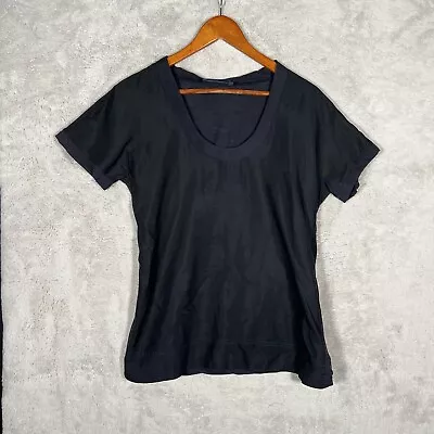 Martin + Osa Silk Shirt XS Blue Short Sleeve • $14