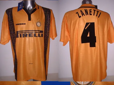 Inter Milan Retro Zanetti Shirt Jersey NEW Adult XL Football BNWT Top Argentina • £54.99