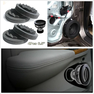 £15.72 • Buy 4Pcs 6.5'' Car Door Speaker Ring Soundproof Cotton Speaker Audio Insulation Ring