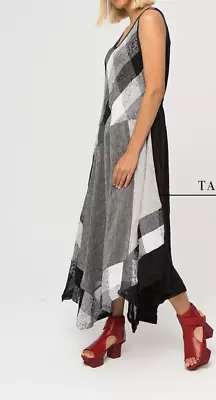 Beautiful Mara Gibucci Dress 100% Linen. Made In Italy. Handmade Item. Medium • $99
