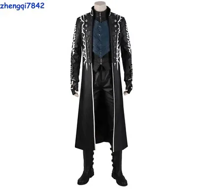 Cosplay Game Devil May Cry 5 Vergil Dante Nero Costume Boots Halloween Outfits • $250.43