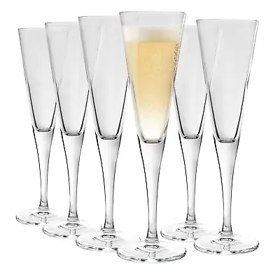 Bormioli Rocco Ypsilon Champagne Flute Glasses Flutes 160ml - X6 • $46.30