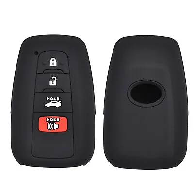 Fit TOYOTA Corolla RAV4 Camry 4 Button Remote Smart Key Fob Silicone Case Cover • $9.99