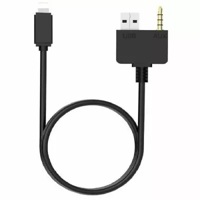 Kia Hyundai AUX USB Cable 3.5mm Jack Music Charging Adapte For IPhone 7 IPad • $9.74