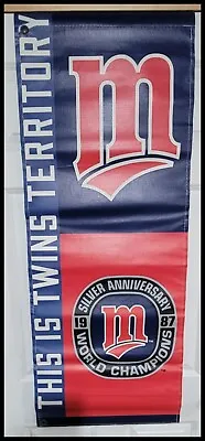 1987 World Series Silver Anniv Vinyl Street Banner Minnesota Twins Target Field • $145