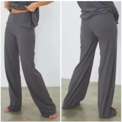 Lunya Pull On Pants Meditative Grey Lounge Womens Medium  • $65