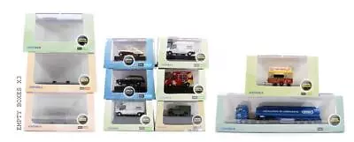 Oxford Diecast ''n' Scale Lot Of 8 Assorted Road Vehicles & 3 Empty Boxes • $61.55