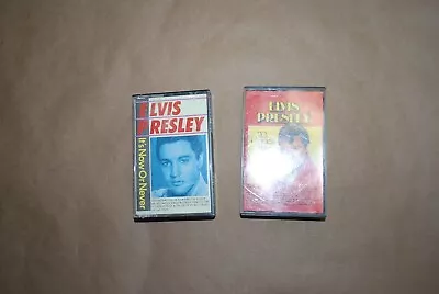 Elvis Presley Golden Hits & It's Now Or Never Cassette Tape Lot Of 2 • $7.20