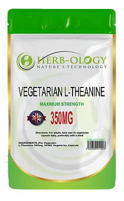 L-Theanine Supplement 350mg Capsules For Focus High Strength • £5.99