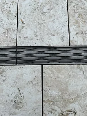 Metal Coat Pewter Looking Listello Tile Border • $12.99