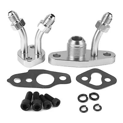 Turbo Oil & Water Flange Kit For TOYOTA CT9 CT12 CT20 CT26 Feed 4AN / Drain 10AN • $35.99