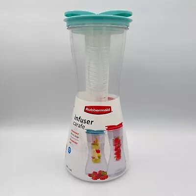 Rubbermaid 2QT 1.9L Fruit Infusion Infuser Pitcher Water Tea Spirits Carafe NEW • $19.99