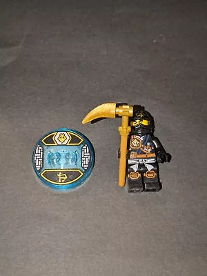 LEGO Dimensions Black Cole With Scythe Of Quakes Ninjago Cartoon Toy Minifigure • $15.29