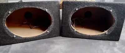 Pair 6x9  Speaker Box Enclosures With Wire Connections  • $29.99