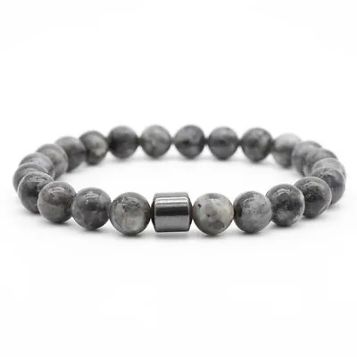 Men Women Natural Round Gemstone Bead Handmade Beads Charm Jewelry 8MM Bracelet • $5.99