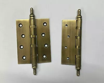 Brass Fancy Tip Bearing Door Hinges Furniture Cabinet Fittings Hardware Set EK77 • £103.49