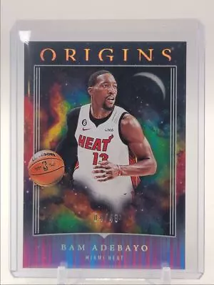 Bam Adebayo 2023-24 Origins Basketball Neon Stripes Miami Heat /49 Q0398 • $1