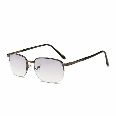 Tinted Bifocal Reading Glasses Readers Vintage Mens 1.0 1.5 2.0 2.5 3.0 HFA463 • £10.79