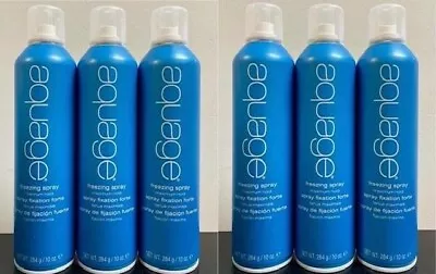 6 Pack!!! Aquage Freezing Maximum Hold Spray 10 Oz Hairspray Lot / Original Blue • $89.96