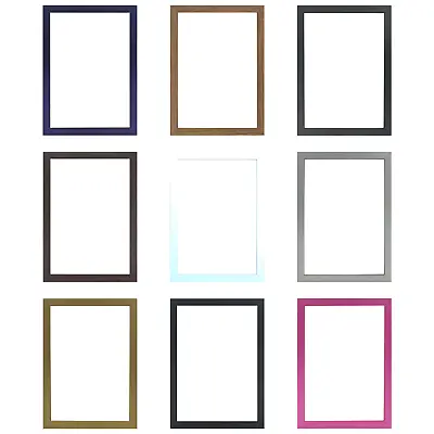 £5.77 • Buy BLACK THIN Photo Frames WHITE OAK GOLD Modern Sleek Picture Frame A2 A3 A4 A5 A6