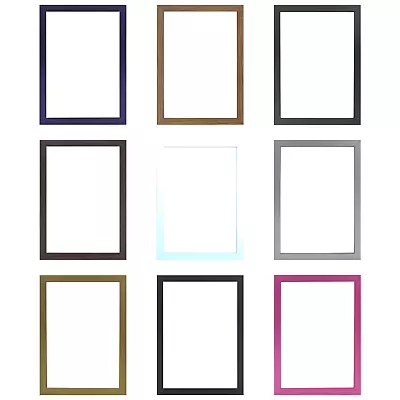 £5.77 • Buy BLACK THIN Photo Frames WHITE OAK GOLD Modern Sleek Picture Frame A2 A3 A4 A5 A6