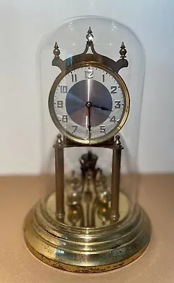 Vintage German Anniversary Clock With Dome Glass • $34