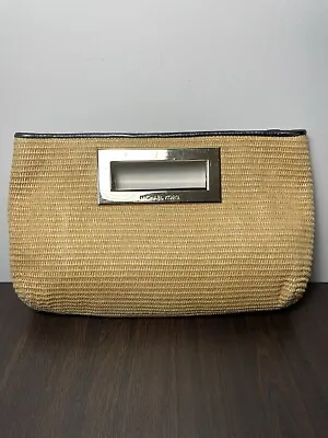 Michael Kors Straw Clutch Handbag • $29.95