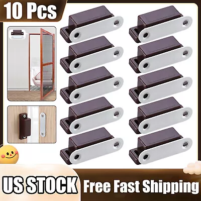 10Pcs Drawer Magnetic Door Catches Kitchen Cupboard Wardrobe Cabinet Latch Catch • $6.93