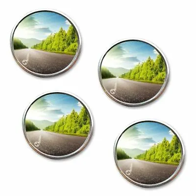 Zone Tech 4x 2  Round Stick On Rear-view Blind Spot Convex Wide Angle Mirrors  • $7.99