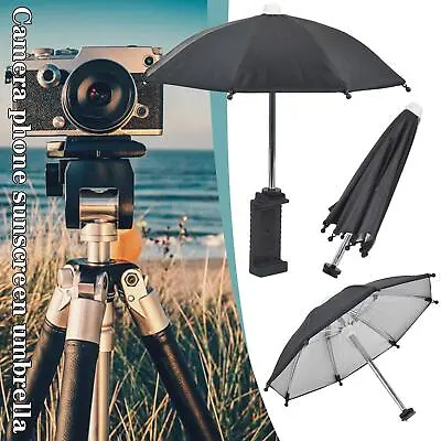 Mini Sun Shade Camera Umbrella Phone Holder Sun Umbrella Rainproof S1F1 • £6.38