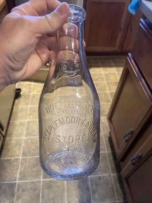 $19.99 • Buy Maplemoor Farms Store 5c Embossed Quart Milk Bottle Galax Virginia VA