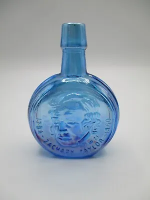 $4.99 • Buy Wheaton Mini Presidential Bottle, Blue Carnival Glass, Zachary Tylor 1971