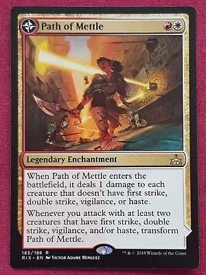 Magic The Gathering RIVALS OF IXALAN PATH OF METTLE Red/white Card MTG • $5.99
