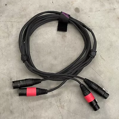 Used AVID Neutrik 4m 2-Way Stage Snake Female/Male XLR Multicore Loom Cable • £35