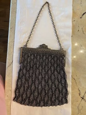 $120 • Buy Antique Evening Purse Beaded Bag