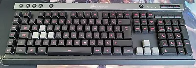 Corsair Raptor K30 Gaming Keyboard Red Backlight Macro Function Keys Anti Ghost • £19.95