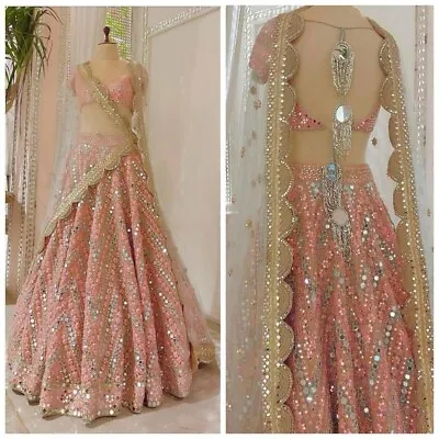 Designer Lehenga Choli Lengha Indian Bollywood Wedding Party Pakistani Wear • $67.94