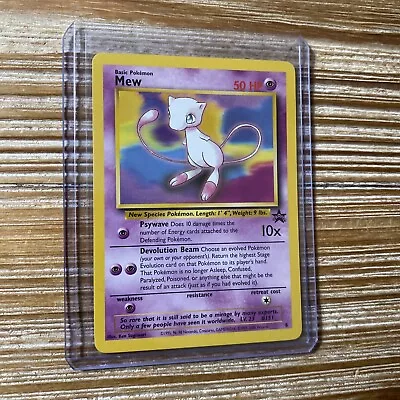 1 Vintage 1999 Pokemon Card Mew Black Star Promo 8 NM-Mint • $5.95