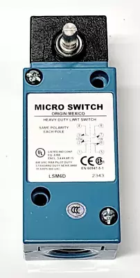 HONEYWELL LSM6D Micro Limit Switch Rotary Actuated 10A DPDB Momentary Plug-In • $59