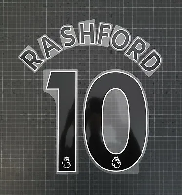 £9.20 • Buy RASHFORD #10 2017-2023 Player Size Premier League Black Nameset Plastic