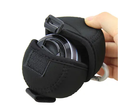 JJC Pancake Lens Case Bag Pouch For Samsung 20mm F/2.8 Olympus 14-42mm F/3.5-5.6 • £8.39