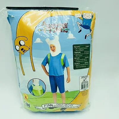 $23.99 • Buy Adventure Time Finn Costume Kids Small 4-6 Cosplay 3 Piece New