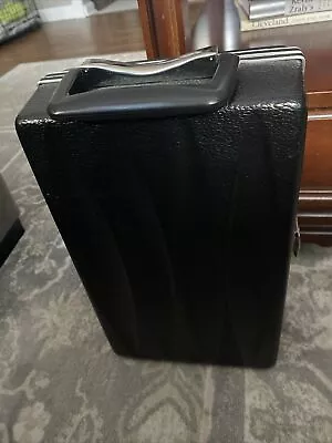 Vintage Black Trav-L-Bar Travel Bar Case Portable Set Liquor Cocktails W/Key  • $17.99