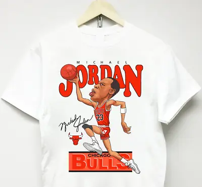 MICHAEL JORDAN T-SHIRT Vtg Rap Vlone 90s Dennis Rodman Bulls Kanye West Wu Tang • $24.65