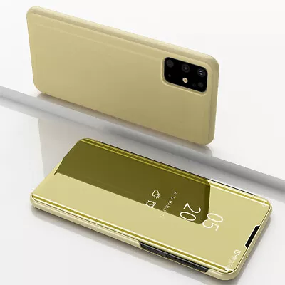 $12.51 • Buy For Samsung Galaxy S20 S10 S9 S8 S7 S6 Smart View Mirror Leather Flip Case Cover