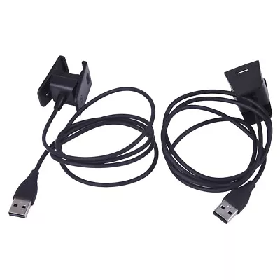 $15.21 • Buy 2PC USB Charger Clip Cord Fit For Fitbit Charge 2 Tracker Charging Cable Set Ti