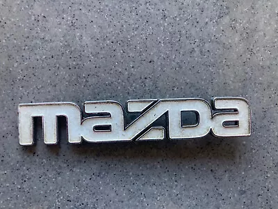 Mazda Classic Car Badge/ Emblem/ Logo In Chrome & White • £11