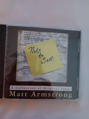 Note To Self By Matt Armstrong (2001 MSA Music) - CD NEW • $32.99